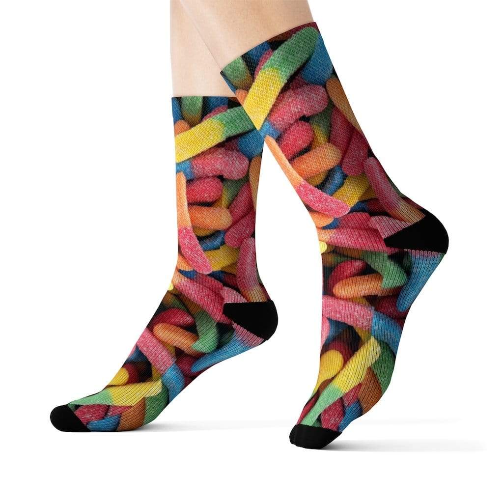 Yellow Pandora Socks Gummy Candy Novelty Socks