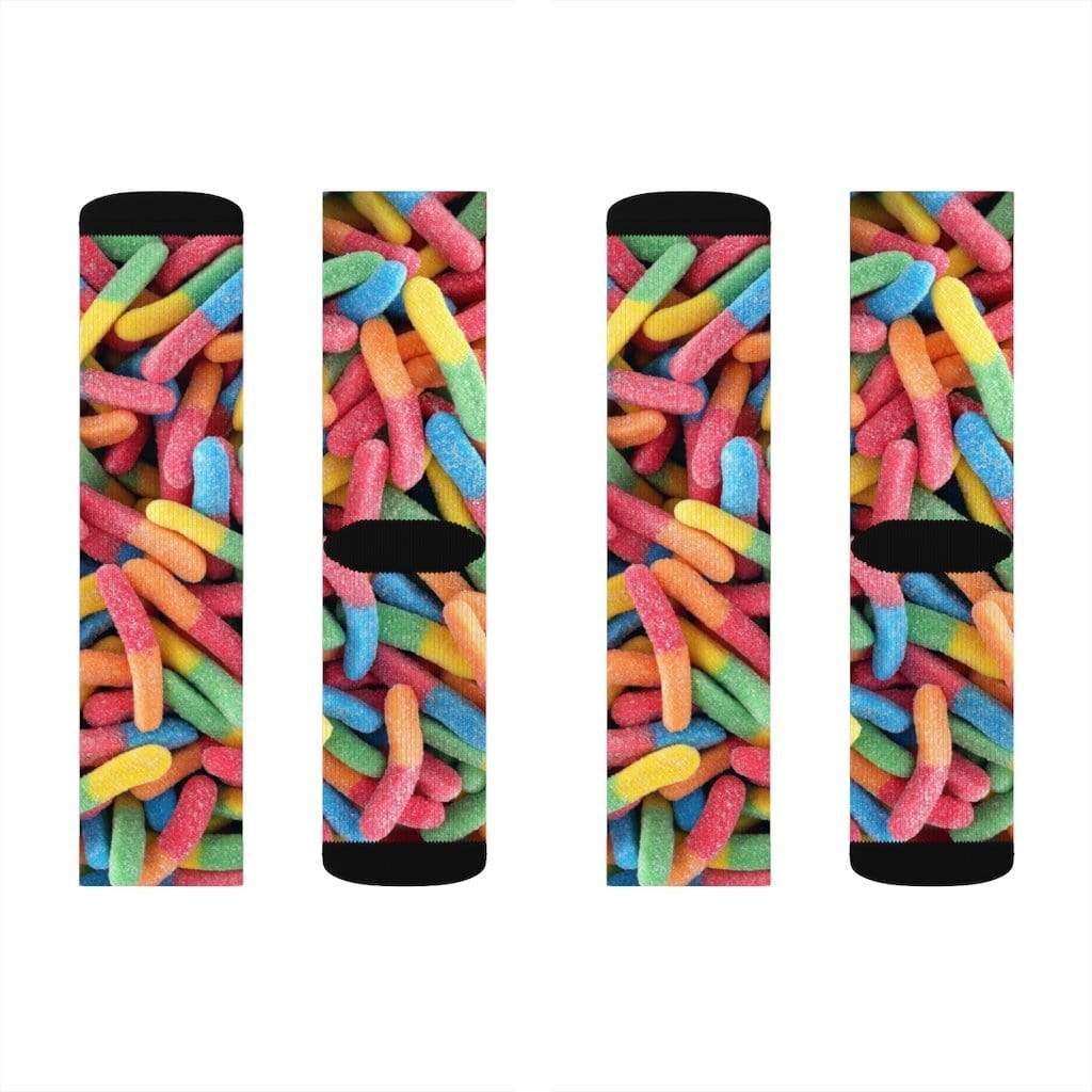 Yellow Pandora Socks Gummy Candy Novelty Socks