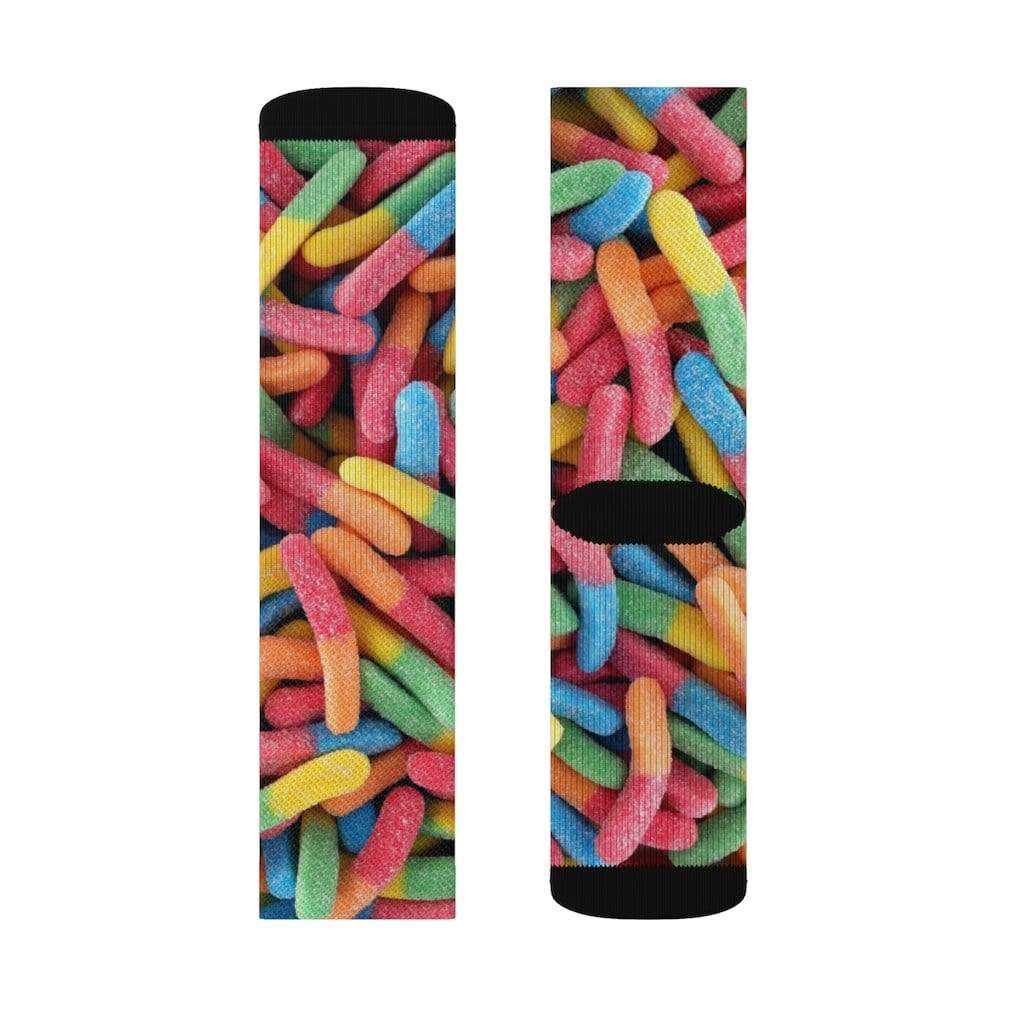 Yellow Pandora Socks Gummy Candy Novelty Socks