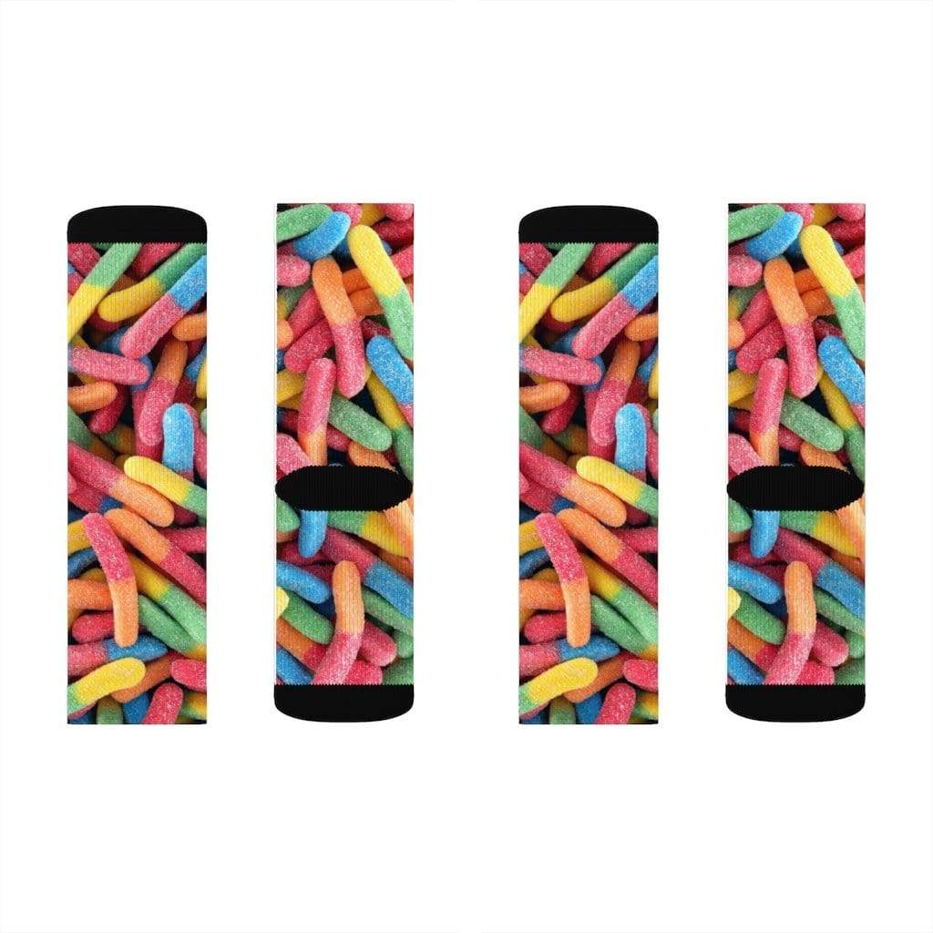 Yellow Pandora Socks Gummy Candy Novelty Socks