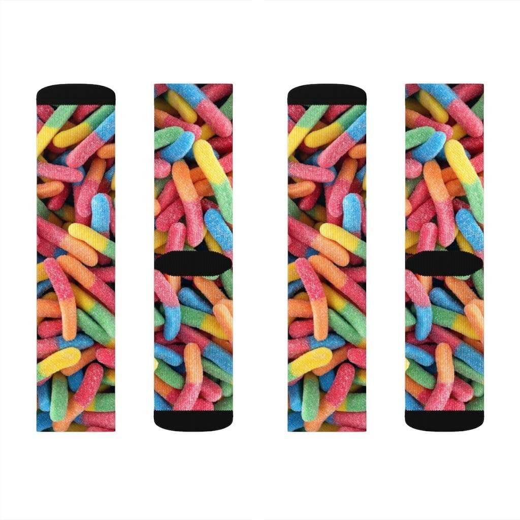 Yellow Pandora Socks Gummy Candy Novelty Socks
