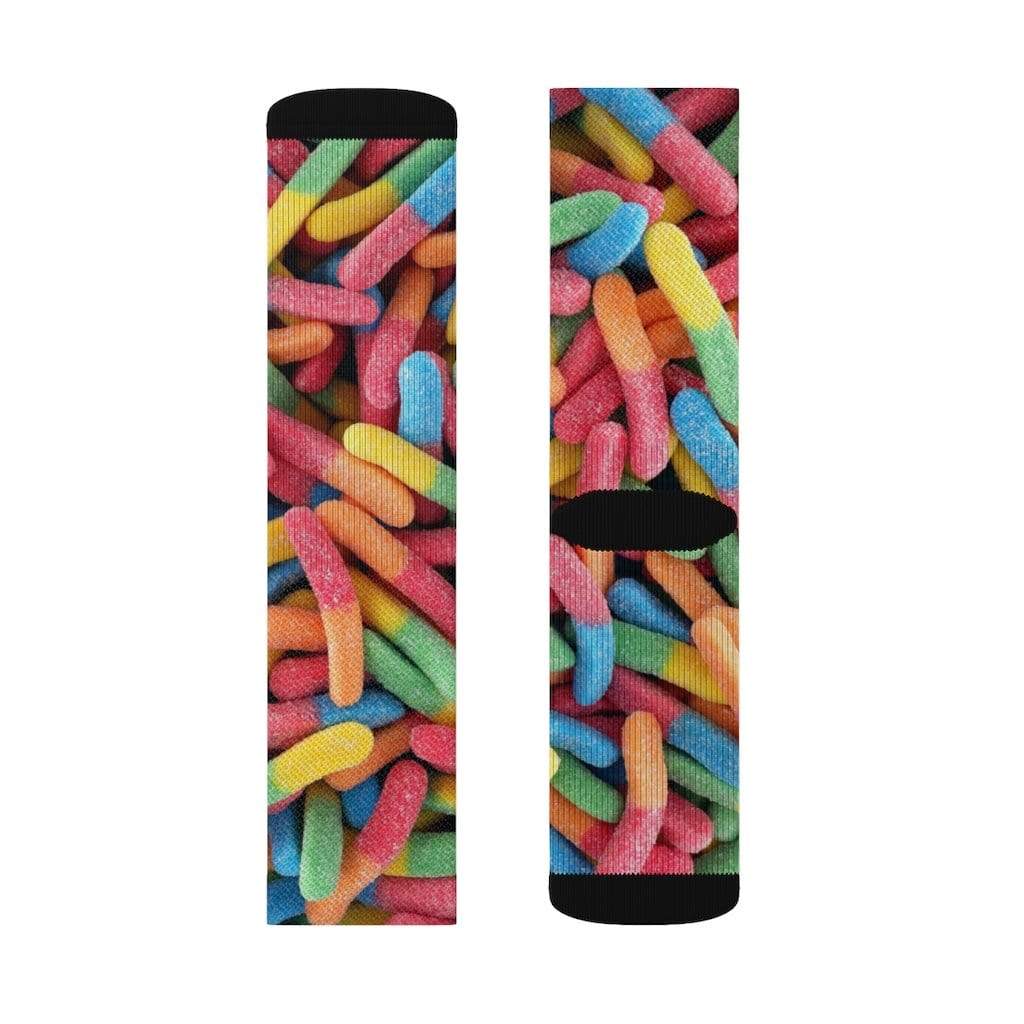 Yellow Pandora Socks Gummy Candy Novelty Socks