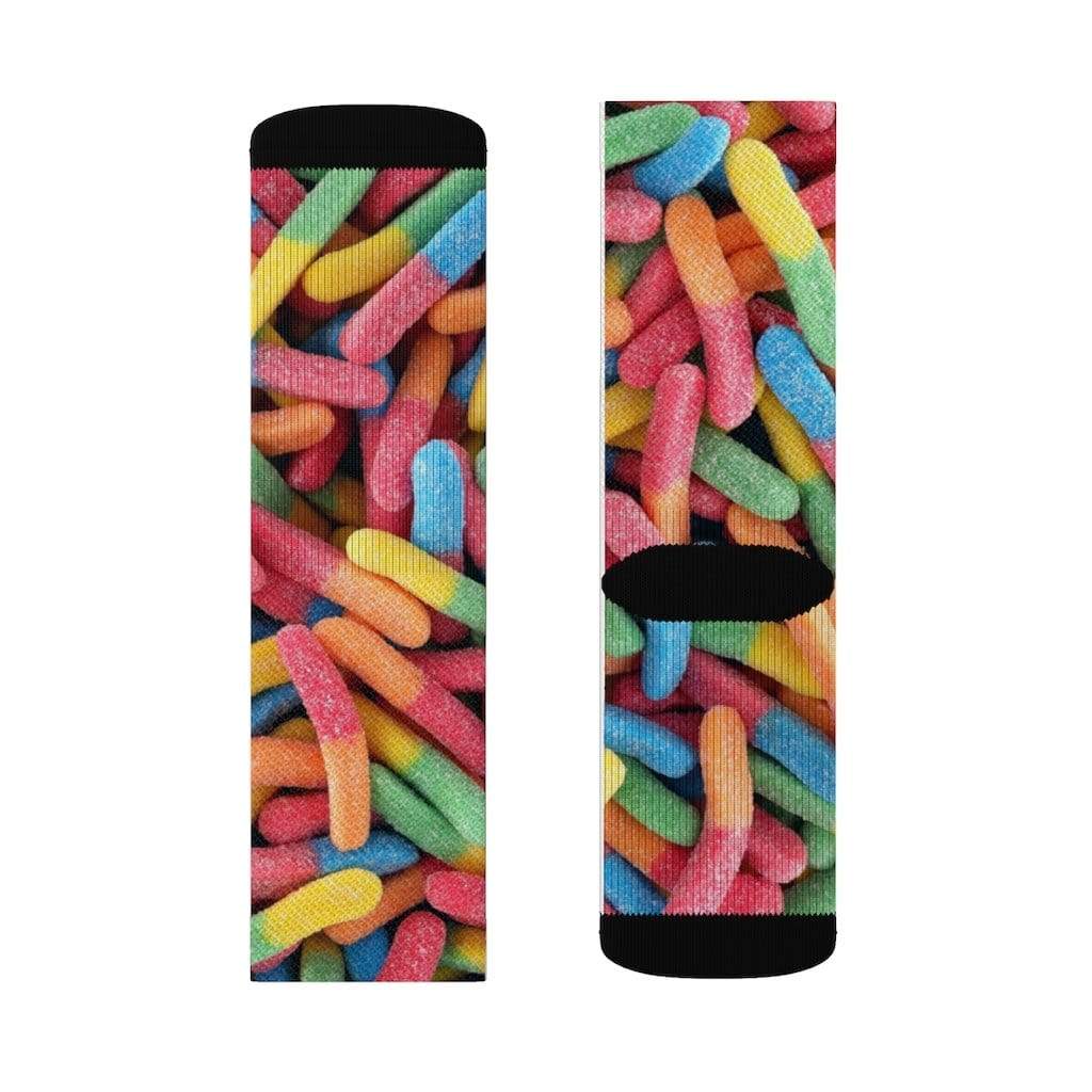 Yellow Pandora Socks Gummy Candy Novelty Socks