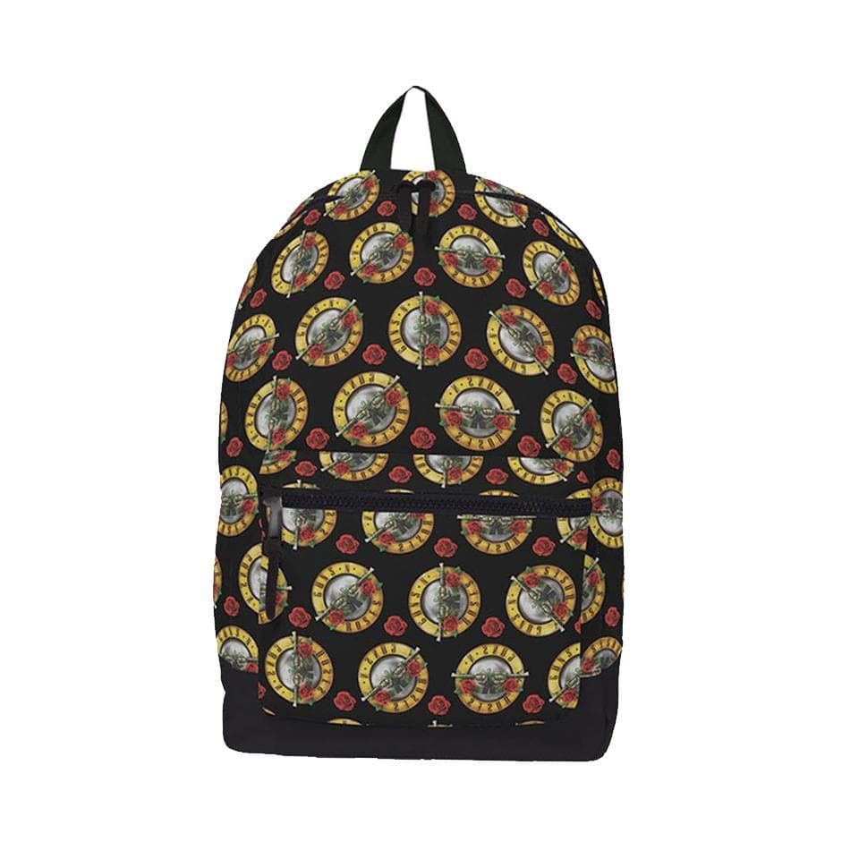 Tan Chrysanthemum Bags & Wallets Guns N' Roses Backpack - Flower All Over Print