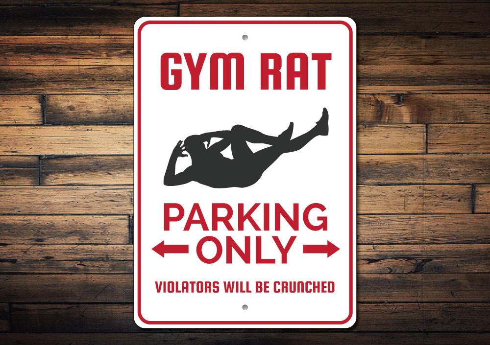 Orchid Eurybia Home Decor Gym Rat Parking Sign