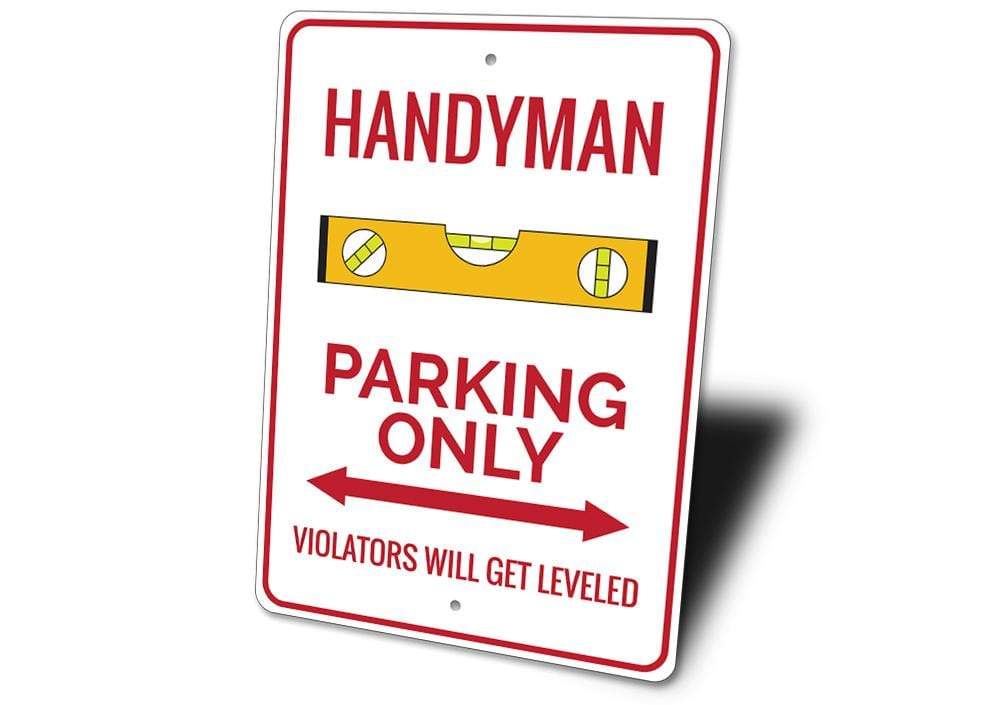 Orchid Eurybia Home Decor Handyman Parking Sign