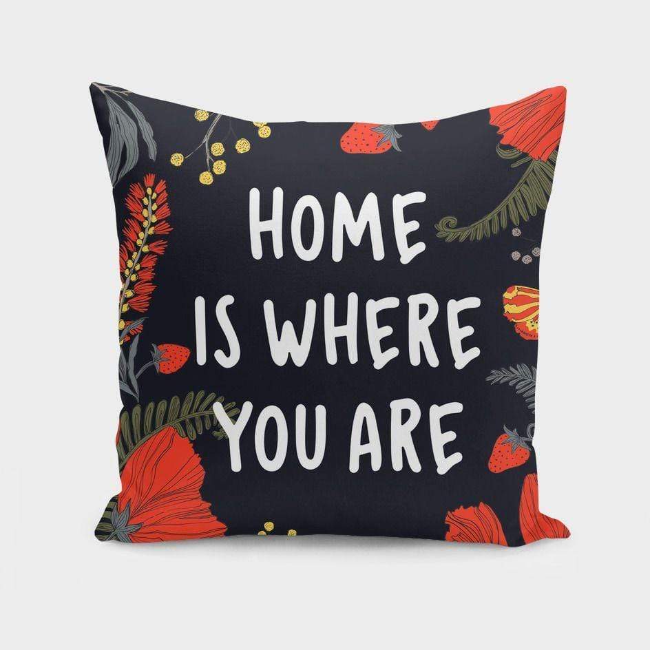 Scorpius Textiles & Pillows Home is where you are Cushion/Pillow