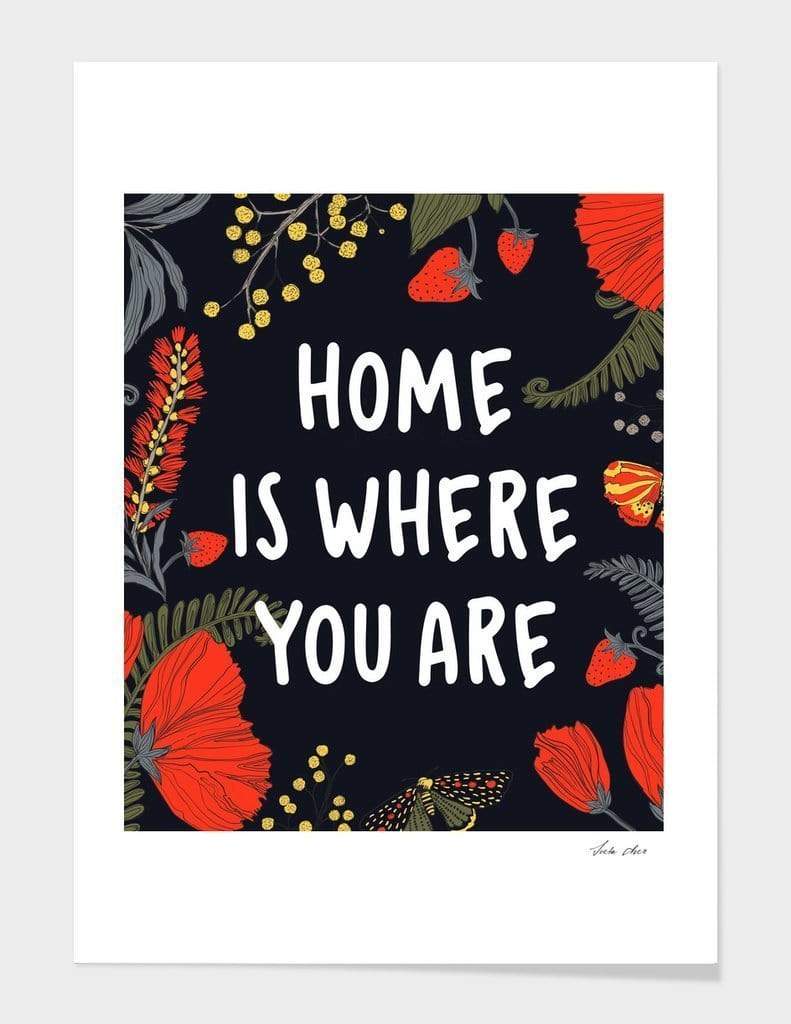 Scorpius Textiles & Pillows Home is where you are Cushion/Pillow