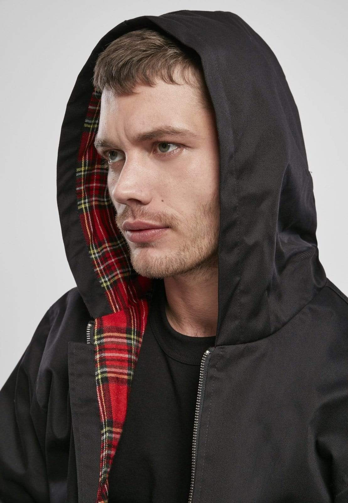 Callisto Men's Clothing Hooded Harrington Jacket