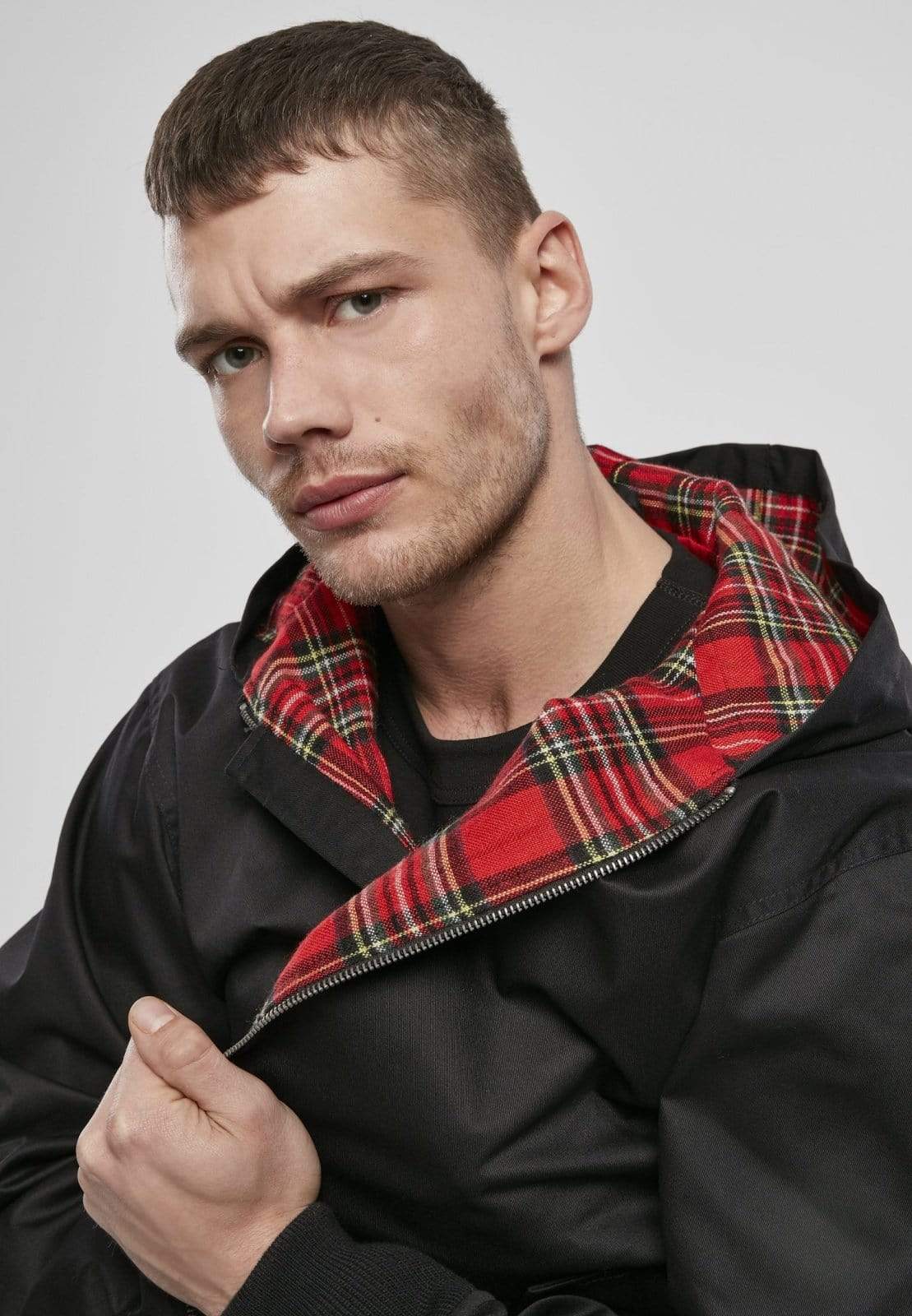 Callisto Men's Clothing Hooded Harrington Jacket