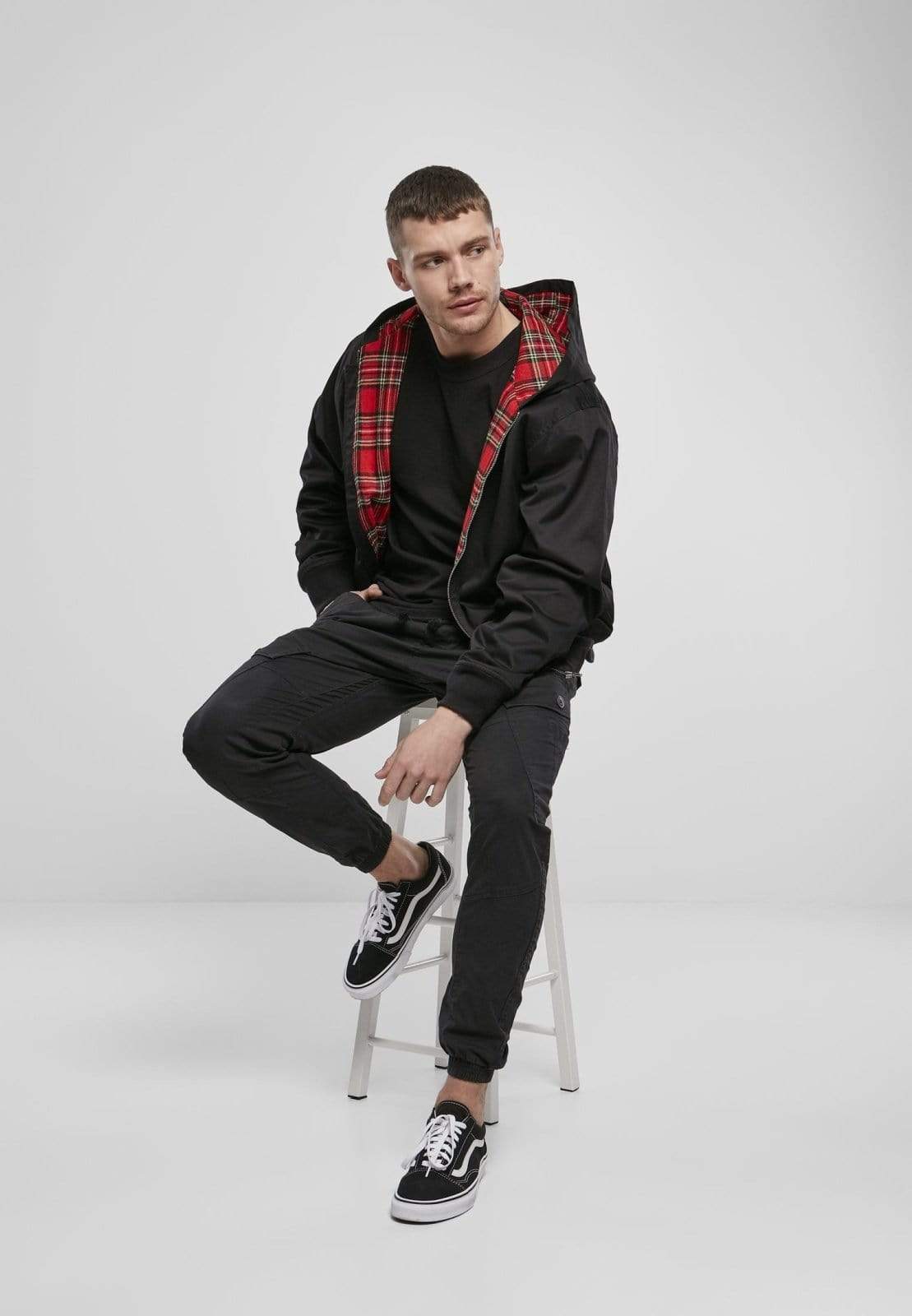 Callisto Men's Clothing Hooded Harrington Jacket