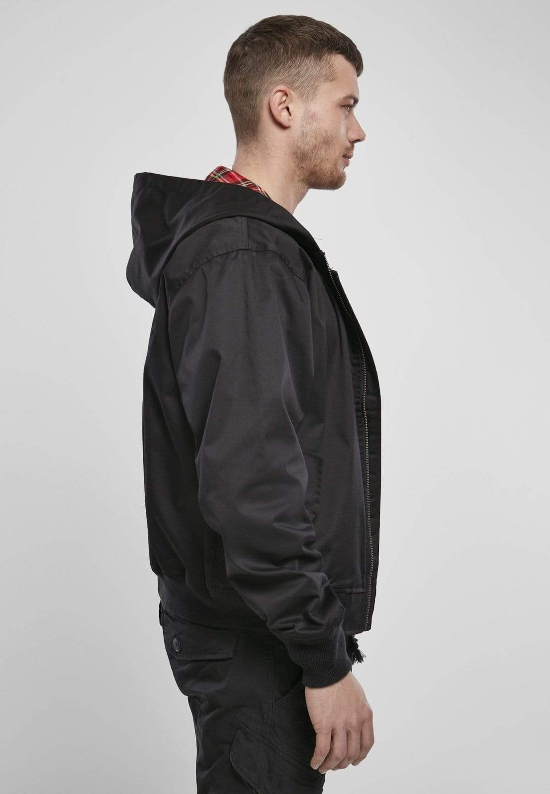 Callisto Men's Clothing Hooded Harrington Jacket