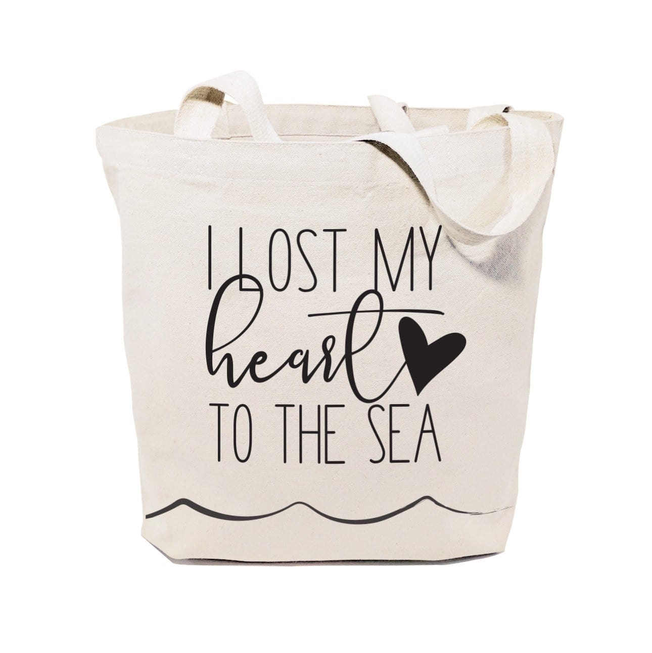 Turquoise Andromeda Totes & Beach Bags I Lost My Heart to the Sea Tote Bag