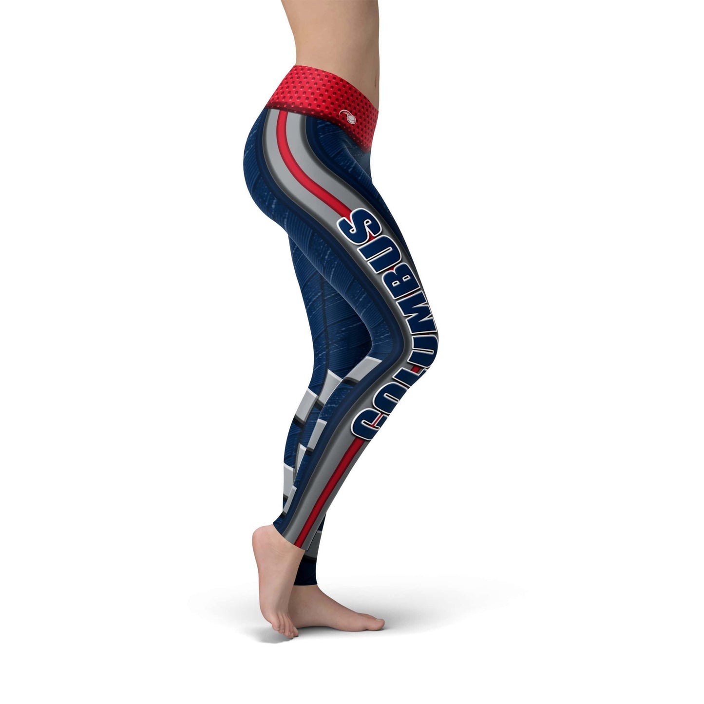 Orange Poppy Leggings Jean Columbus Hockey Leggings