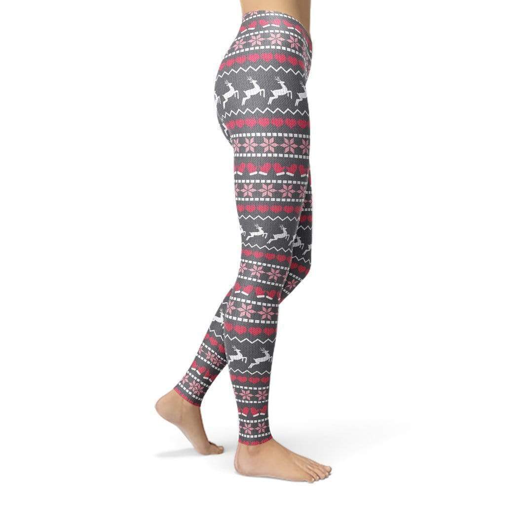 Orange Poppy Leggings Jean Grey Holiday Sweater Leggings