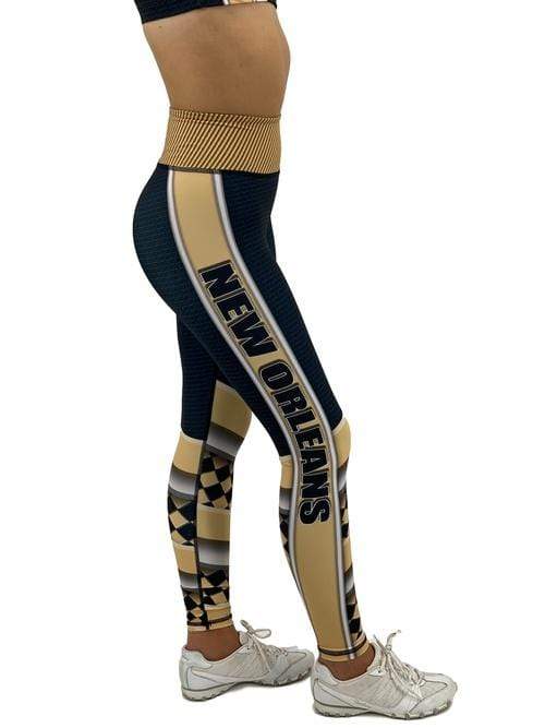 Orange Poppy Women's Clothing 2XL / Black Jean New Orleans Football Leggings