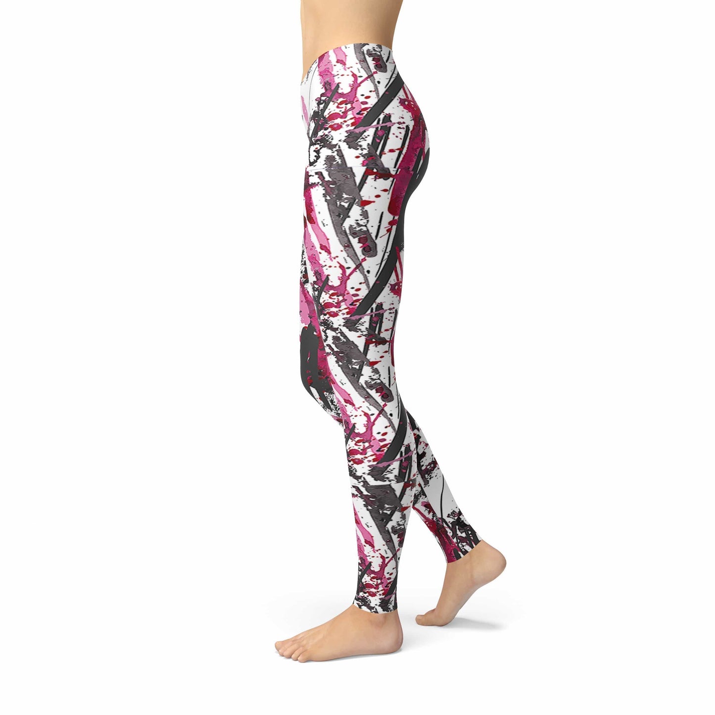 Orange Poppy Leggings Jean Pink Charcoal Marker Leggings