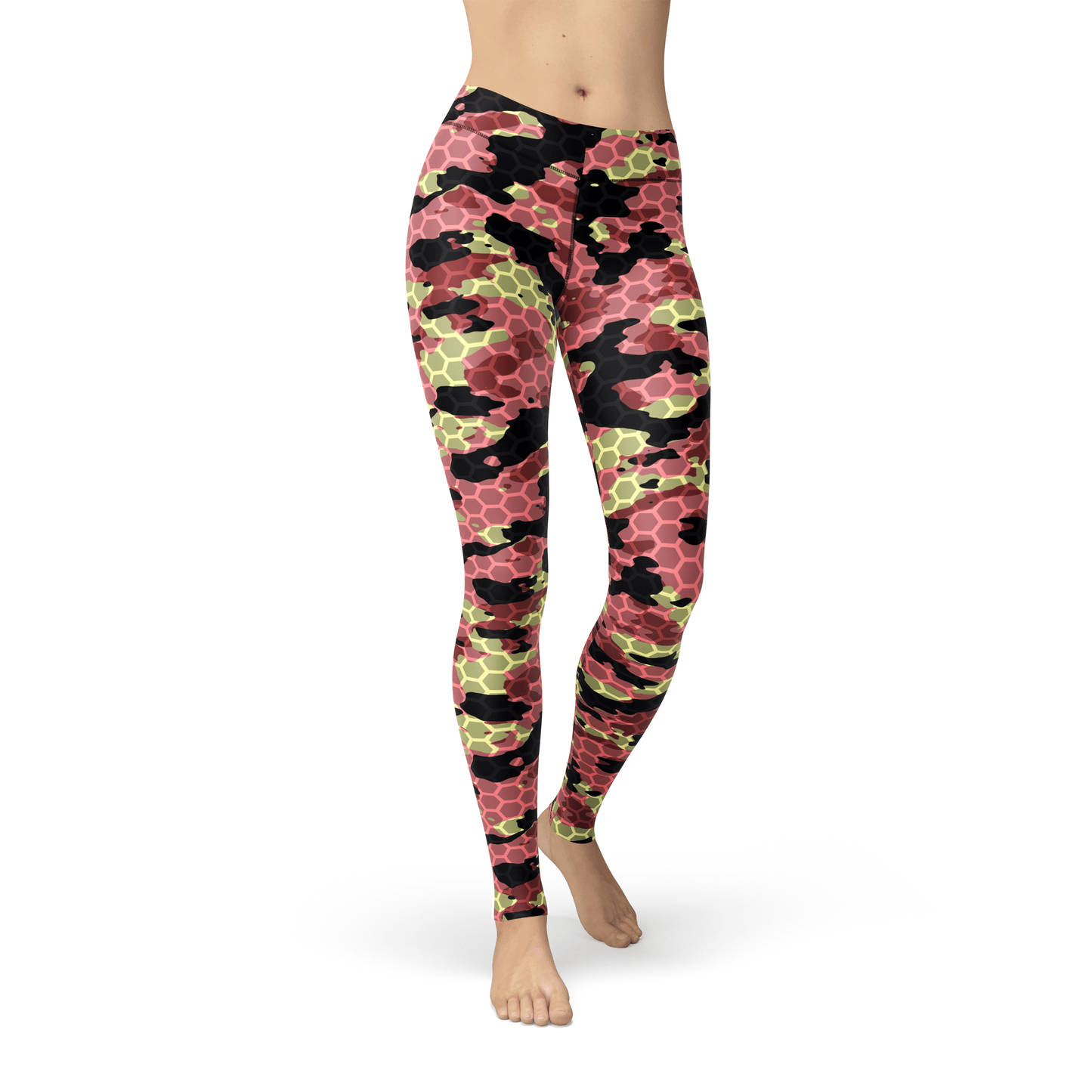 Orange Poppy Leggings Jean Pink Stone Camo Leggings