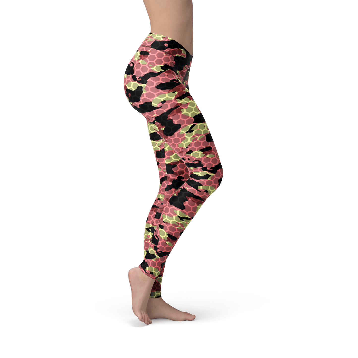 Orange Poppy Leggings Jean Pink Stone Camo Leggings