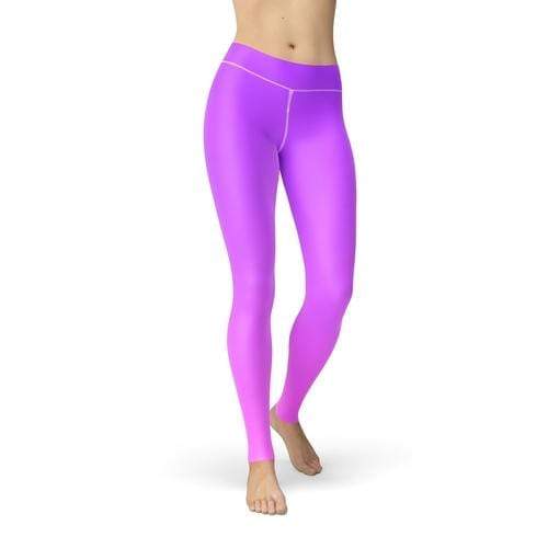 Orange Poppy Leggings 2XL / Purple Jean Purple Pink Ombre Leggings