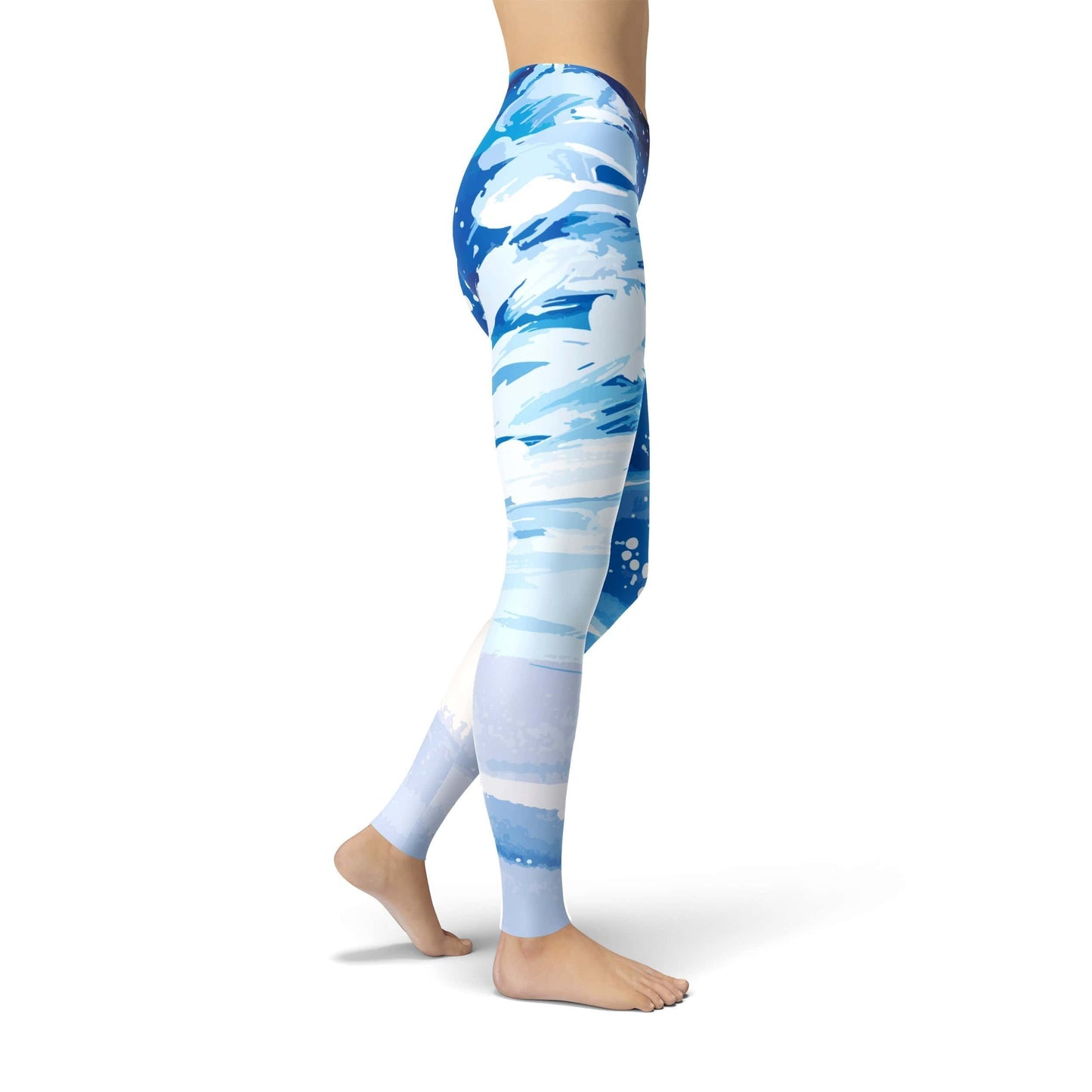 Orange Poppy Leggings Jean Snowy Trees Leggings