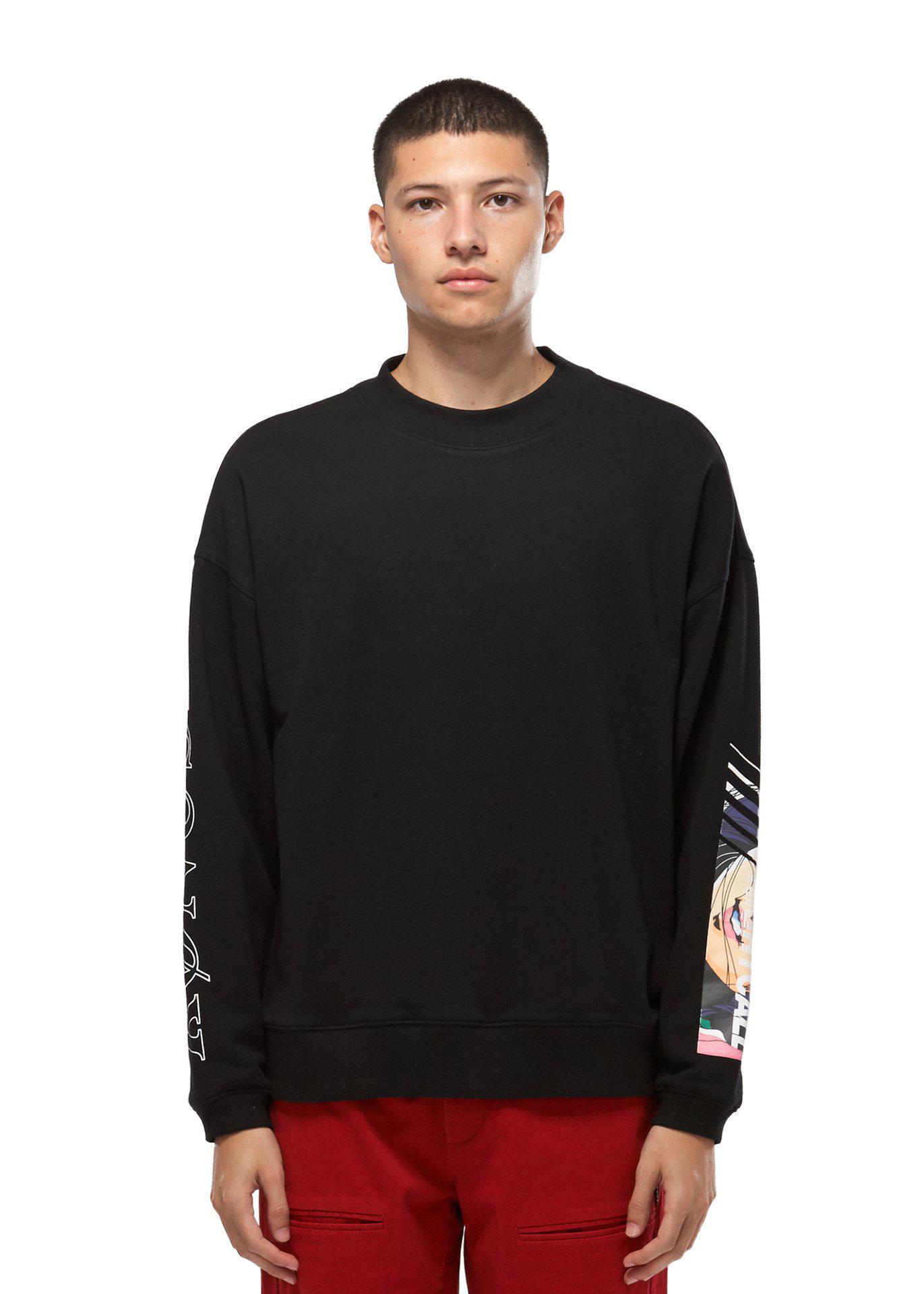 Lemon Hera Men's Clothing Konus Black Oversize Sweatshirt