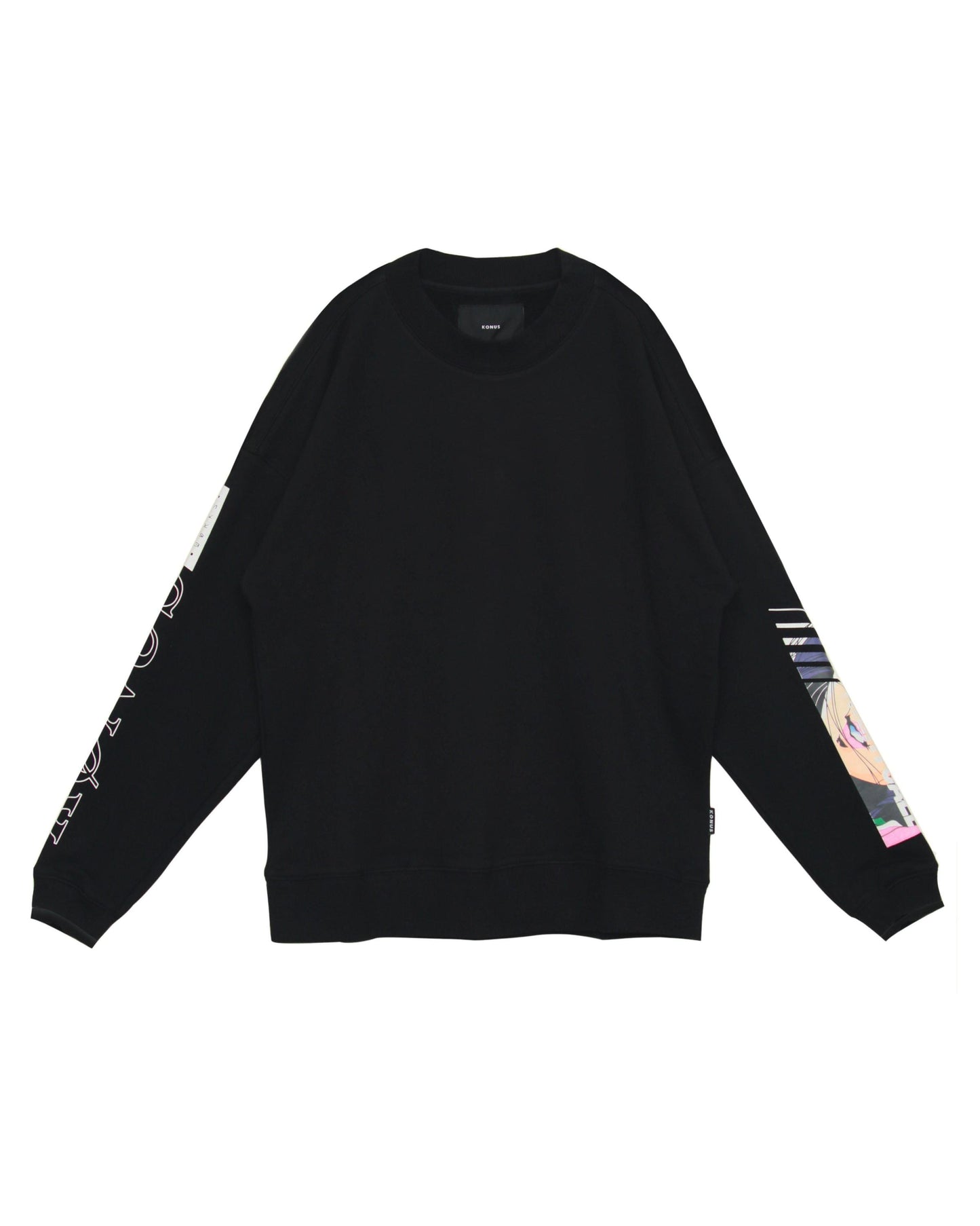Lemon Hera Men's Clothing Konus Black Oversize Sweatshirt