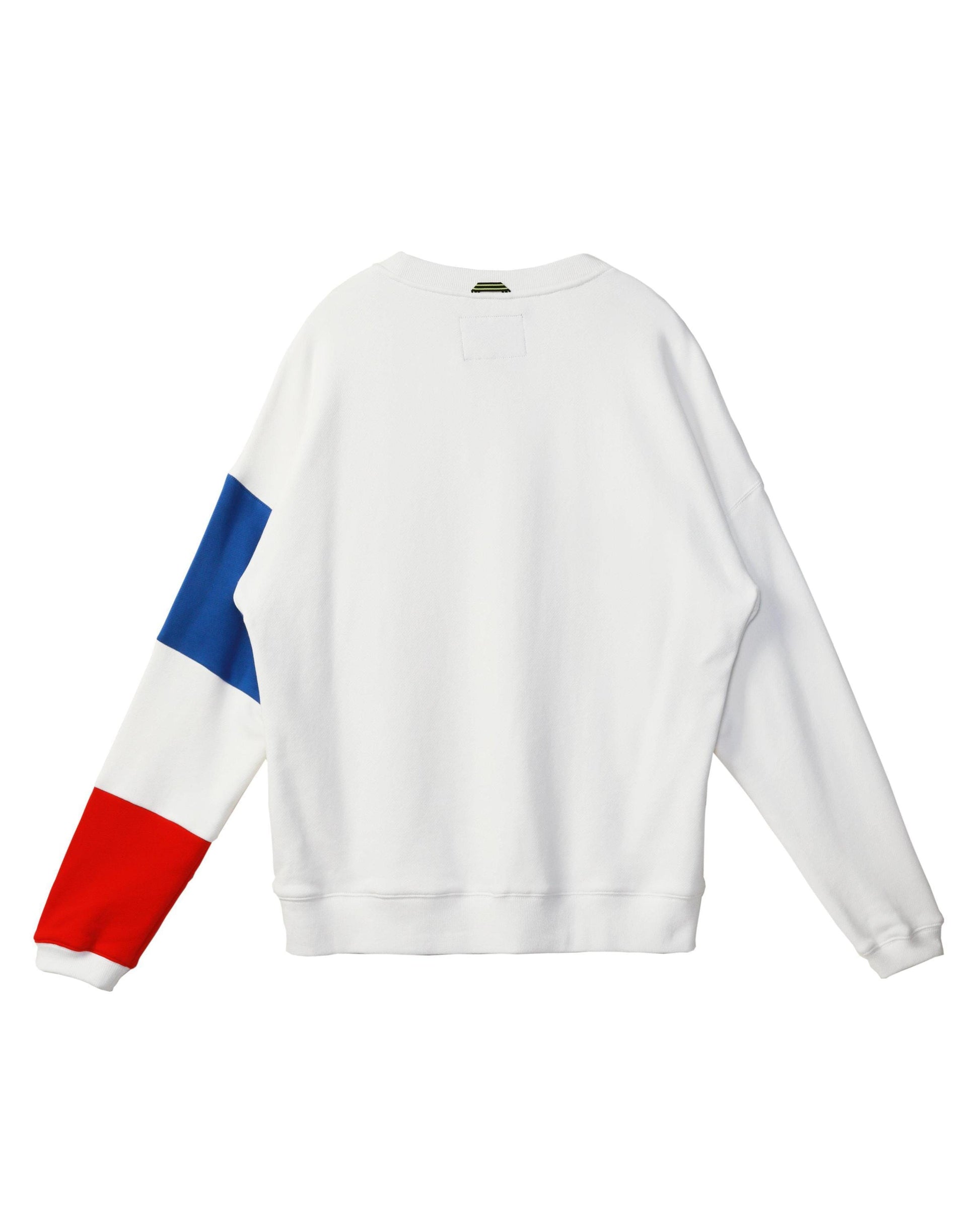 Lemon Hera Men's Clothing Konus Color Blocked White Sweatshirt