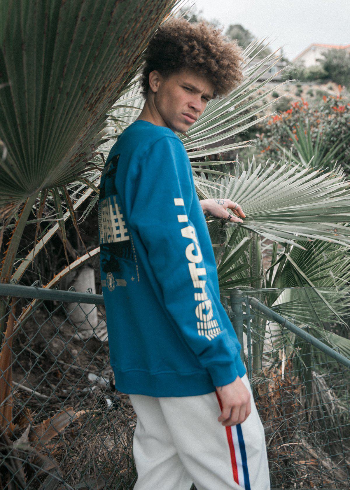 Lemon Hera Men's Clothing Konus Men's Sweatshirt in Blue