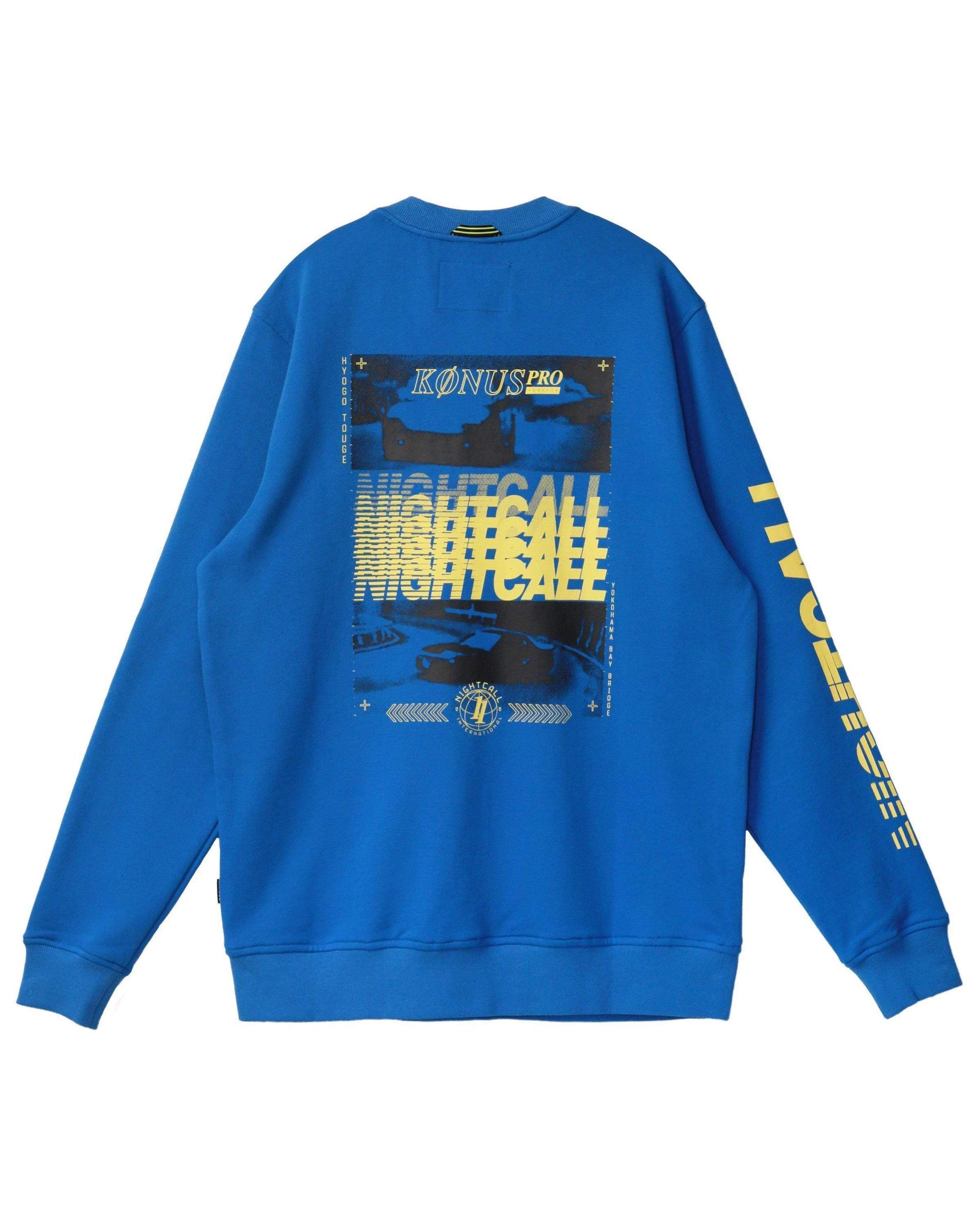 Lemon Hera Men's Clothing Konus Men's Sweatshirt in Blue