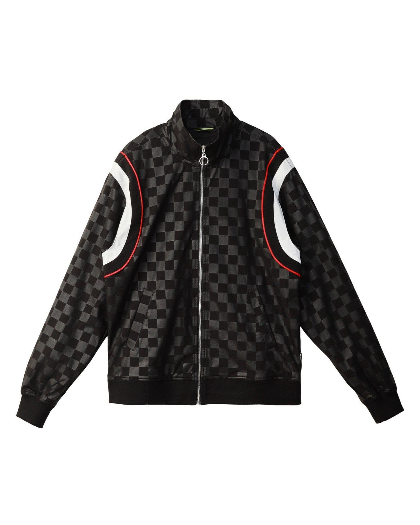 Lemon Hera Men's Clothing Konus Men's Tonal Checkered Jacket in Black