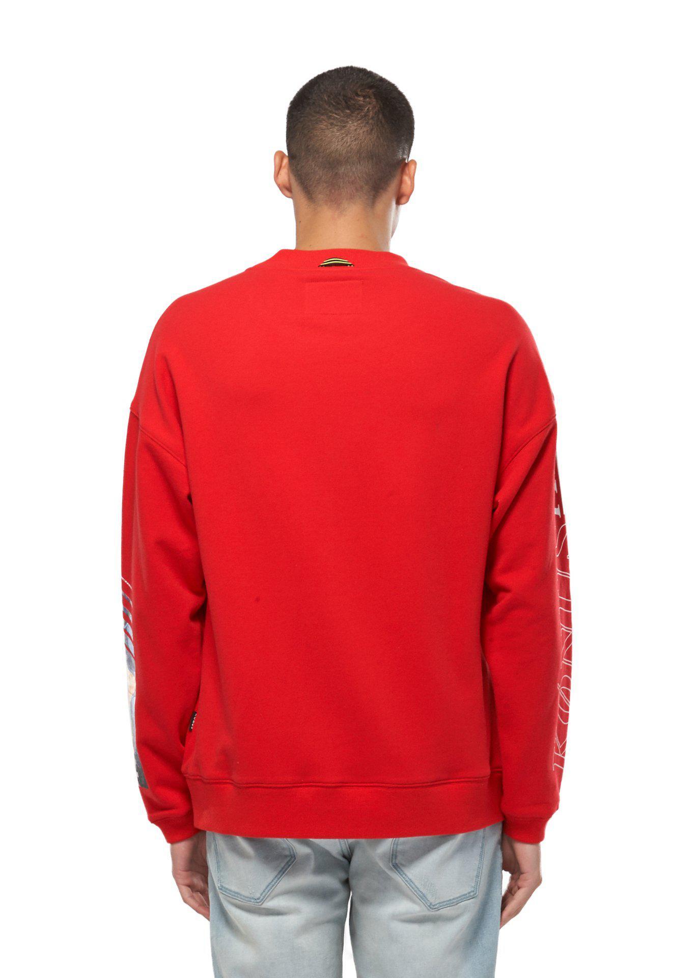 Lemon Hera Men's Clothing Konus Oversize Sweatshirt in Red