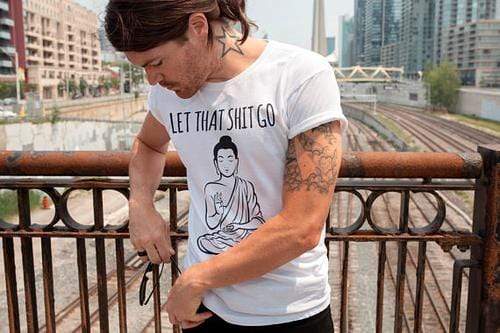 Green Lucky Men's Clothing Let It Go Men's Tee.