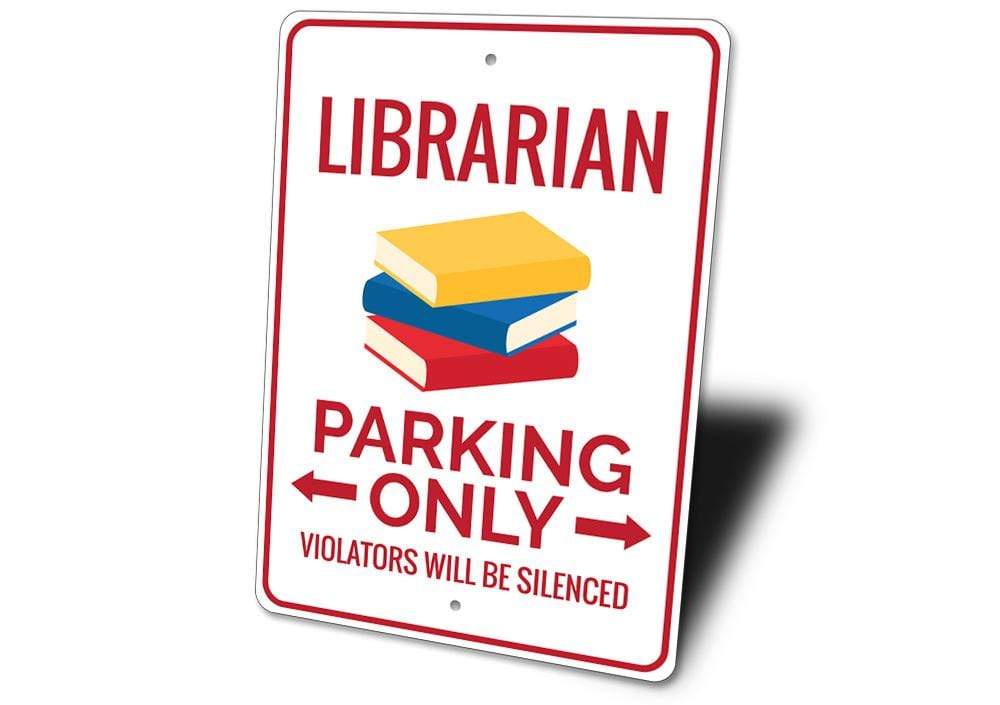 Orchid Eurybia Home Decor Librarian Parking Sign