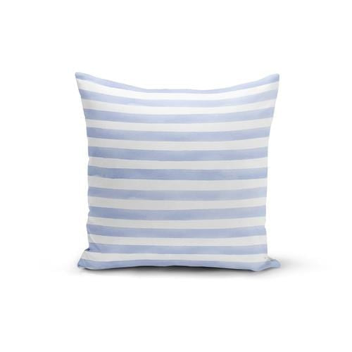 Orange Poppy Textiles & Pillows 12x16 / Multicolored Light Blue Stripes Pillow Cover
