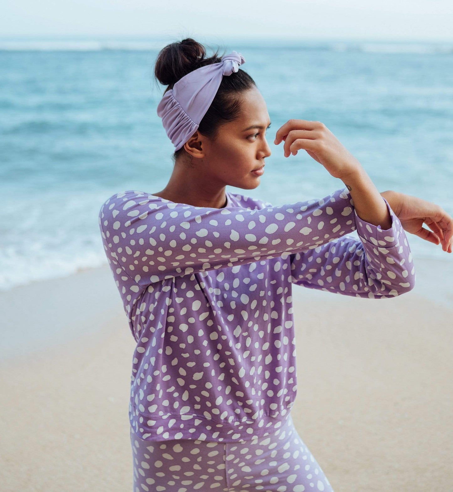 Cocoa Brunn Sweaters & Hoodies Lilac Purple Organic Cotton Sweatshirt