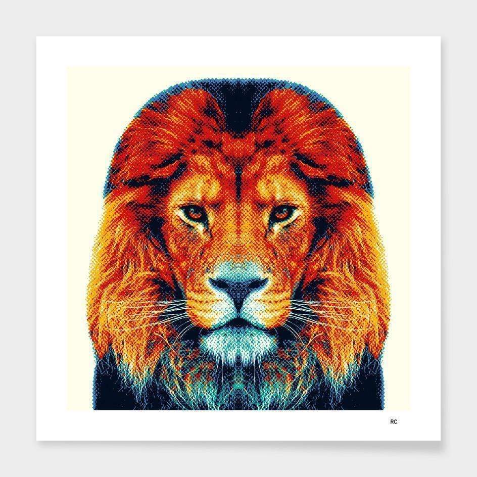 Scorpius Home Decor Lion - Colorful Animals Frame