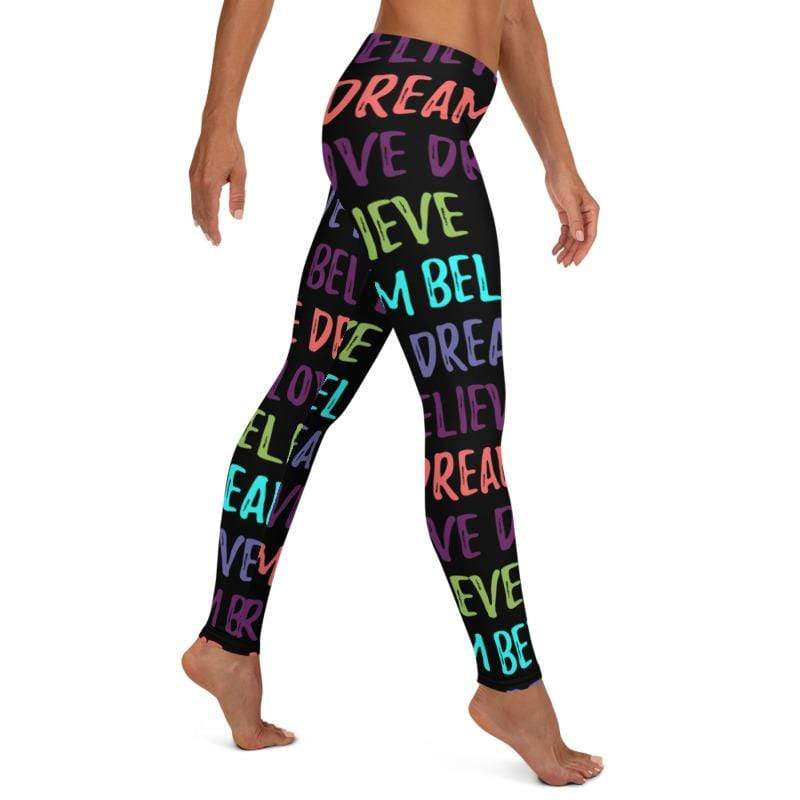 Lavender Millie Women's Clothing Love, Dream, Believe leggings, Capris and Shorts
