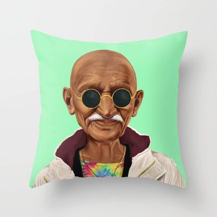 Scorpius Textiles & Pillows Mahatma Gandhi Pillow