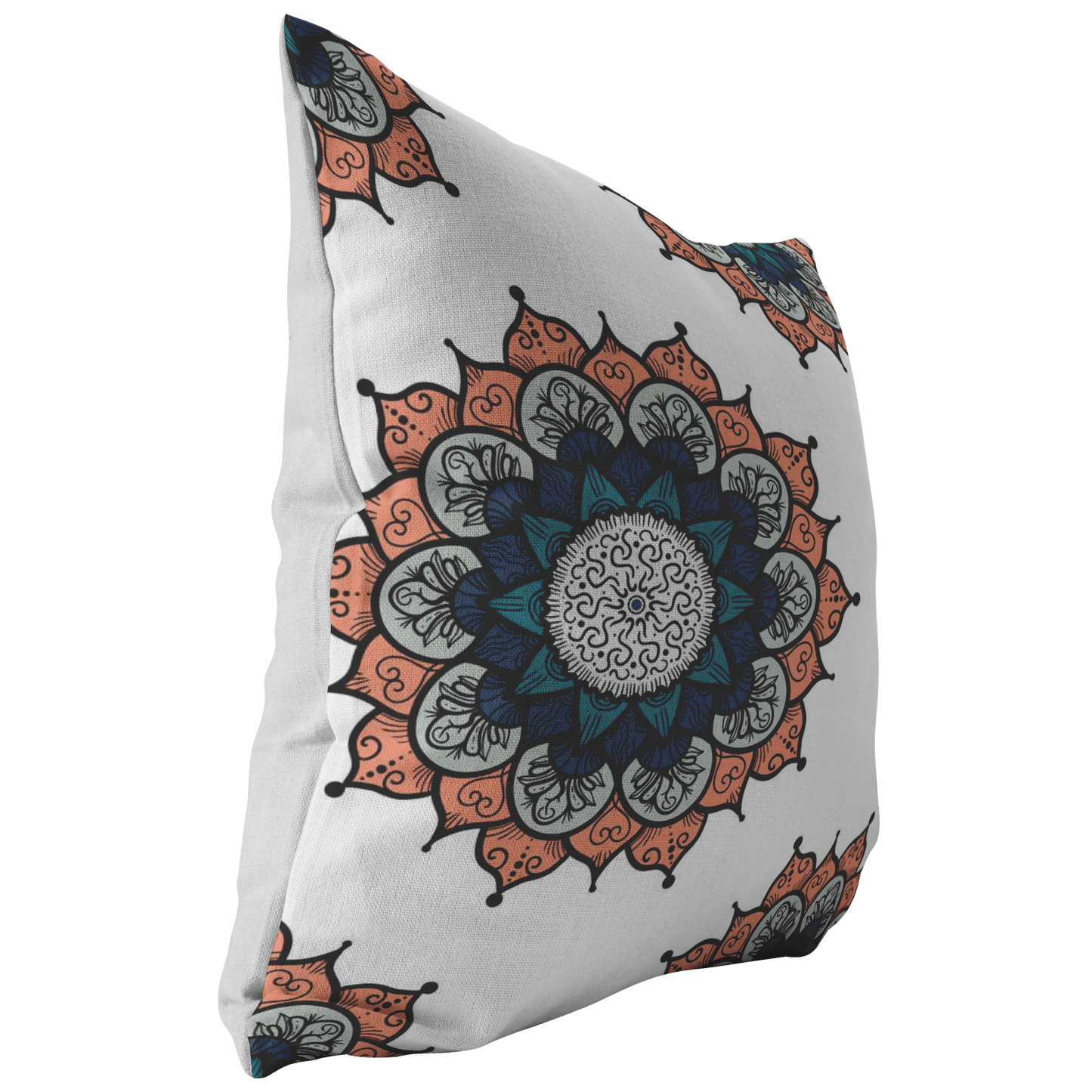 Gold Sooty Textiles & Pillows Mandala Pillow for boho home decor, Oriental style