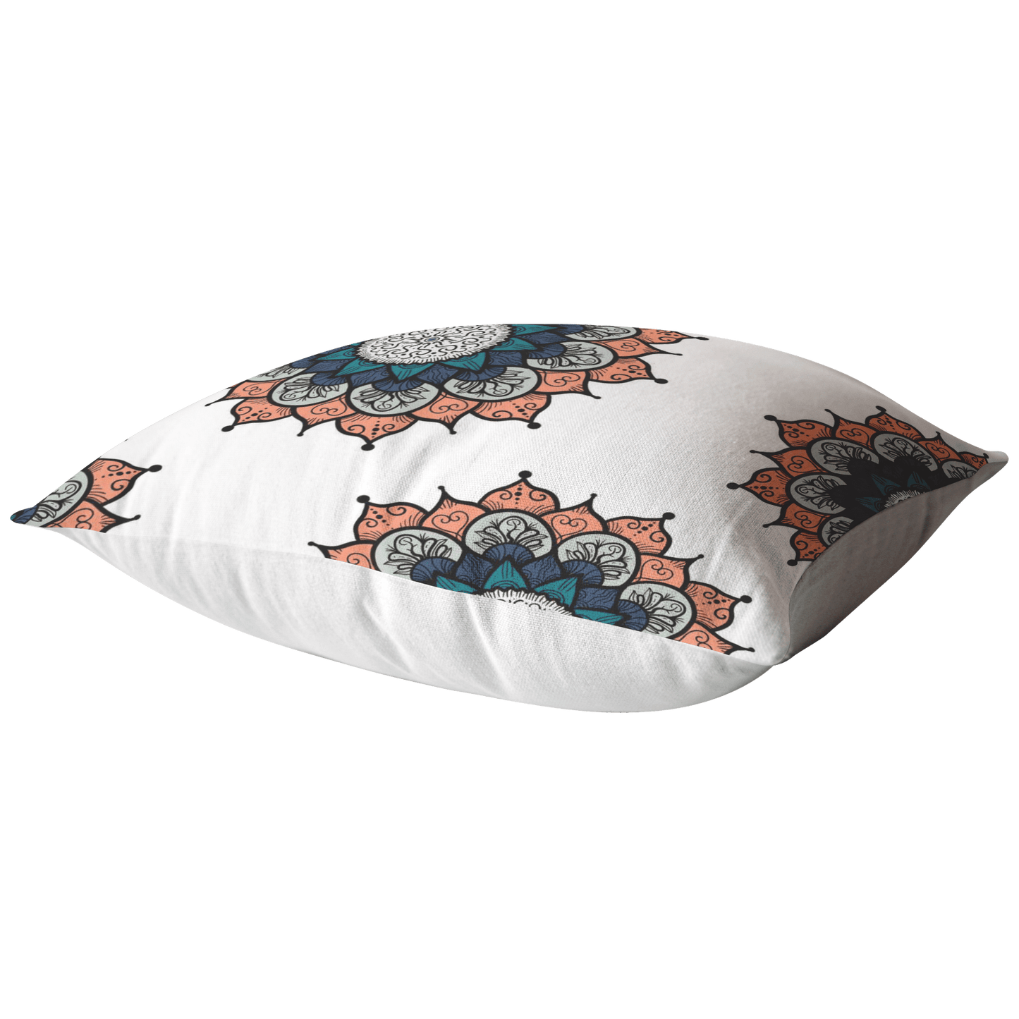 Gold Sooty Textiles & Pillows Mandala Pillow for boho home decor, Oriental style