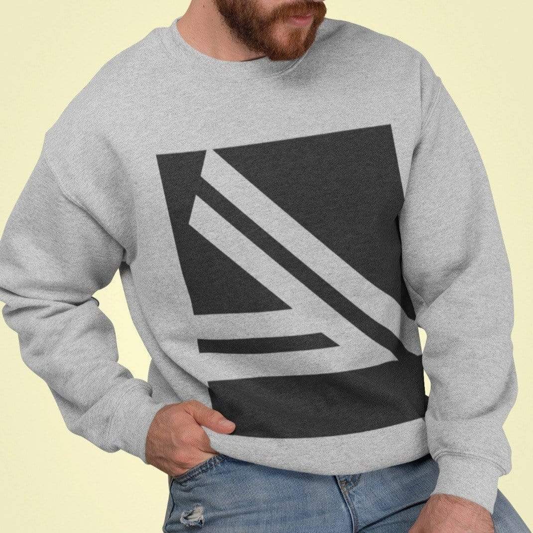 Yellow Pandora Sweaters & Hoodies Men's Double Slanted Logo Crewneck Sweatshirt