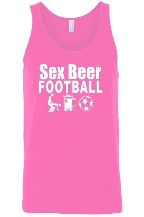 Sunflower Tank Tops 3XL / PINK Men's Sx Beer Football Tank Top Shirt