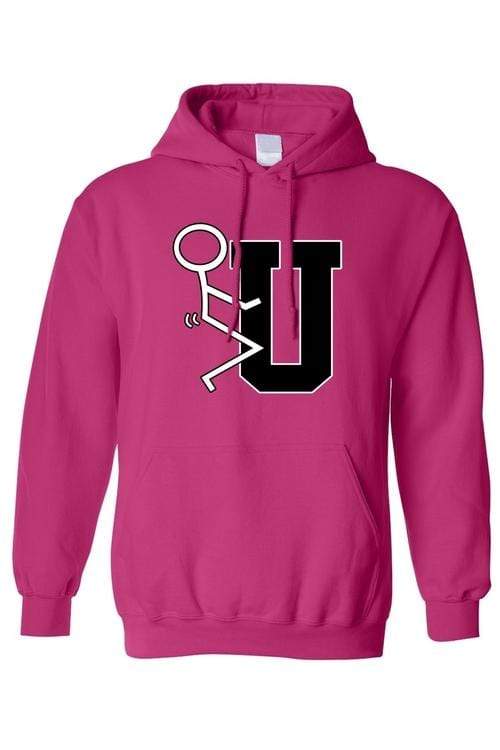 Sunflower Men's Clothing Men's/Unisex Stick Figure F*ck U Pullover Hooded