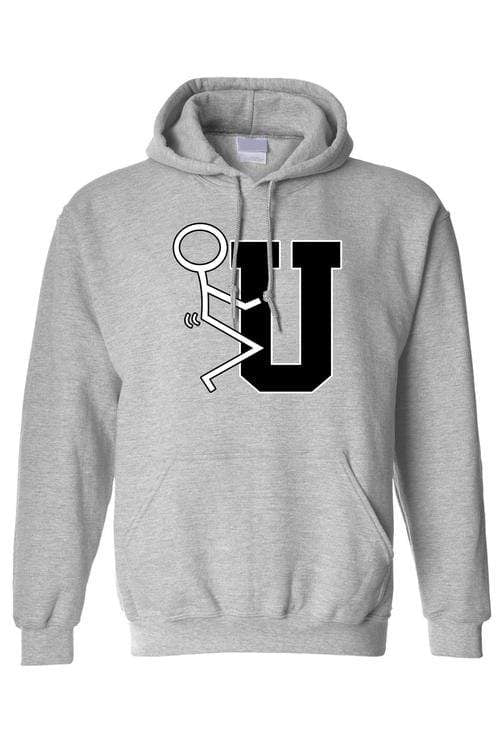 Sunflower Men's Clothing Men's/Unisex Stick Figure F*ck U Pullover Hooded