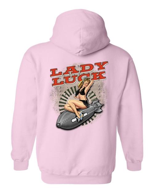 Sunflower Men's Clothing Men's/Unisex Zip-Up Hooded Sexy Vintage Lady Luck
