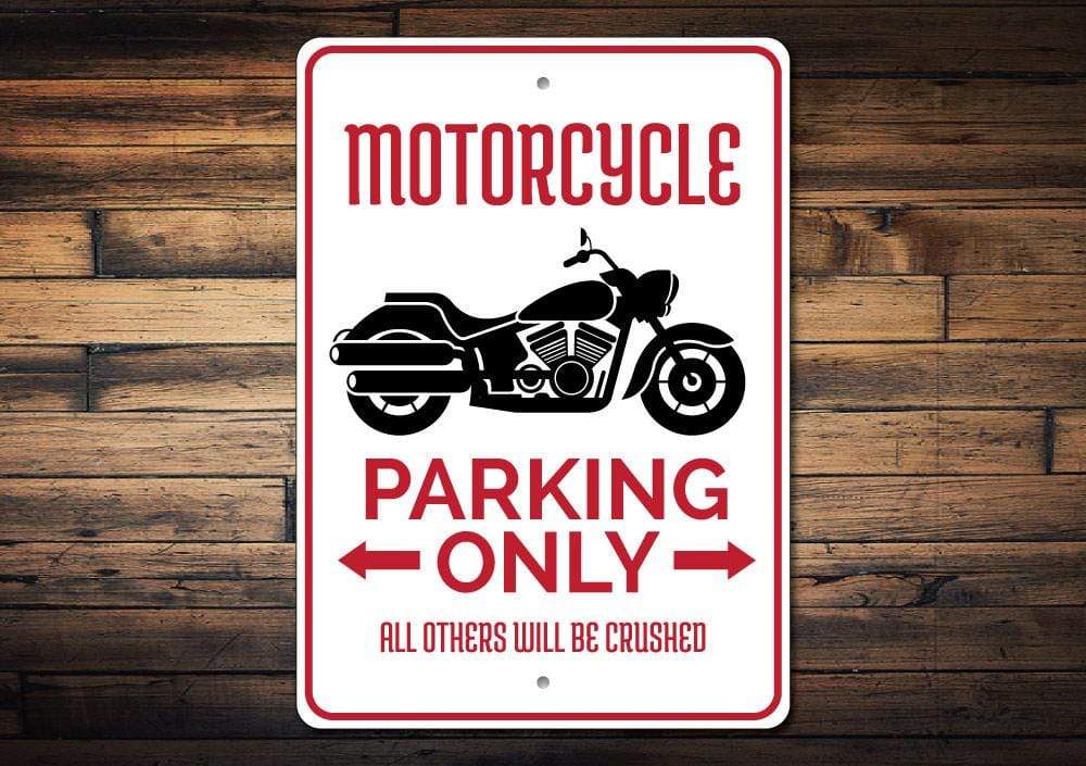 Orchid Eurybia Home Decor Motorcycle Parking Sign