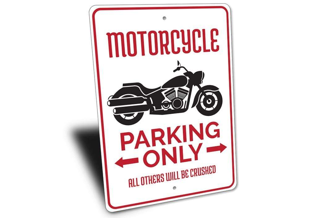 Orchid Eurybia Home Decor Motorcycle Parking Sign