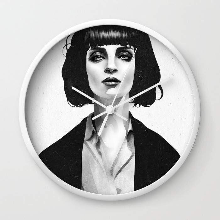 Scorpius Clocks Mrs Mia Wallace Wall clock