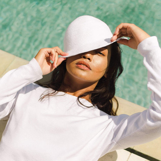 Cocoa Brunn Hats NALA Safari White Cotton Hat